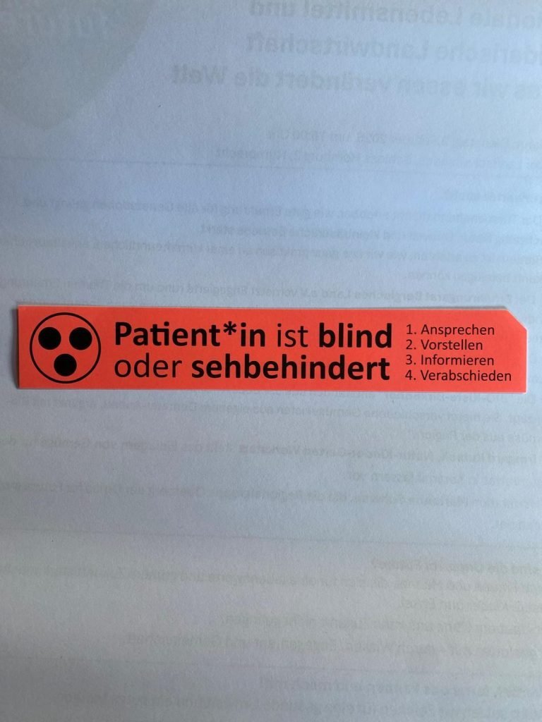 Bild eines Krankenhausbett-Aufklebers